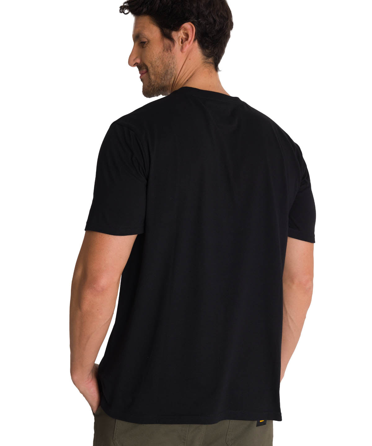 Polera Manga Corta Hombre Everyday Workwear Negro CAT