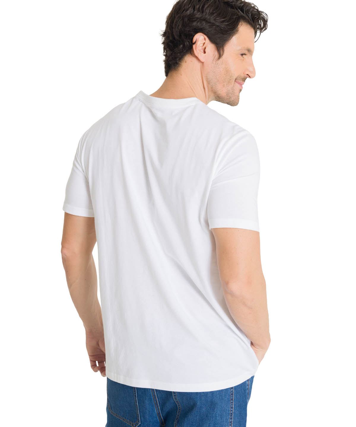 Polera Manga Corta Hombre Everyday Workwear Blanco CAT