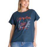 Polera Manga Corta Mujer Diseño Petroleo CAT