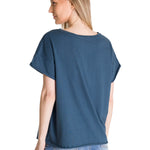 Polera Manga Corta Mujer Diseño Petroleo CAT