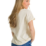 Polera Manga Corta Mujer Diseño Blanco CAT