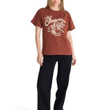 Polera Manga Corta Mujer Diseño Ladrillo CAT