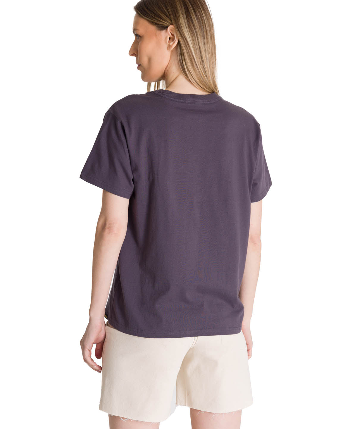 Polera Manga Corta Mujer Diseño Gris Oscuro CAT