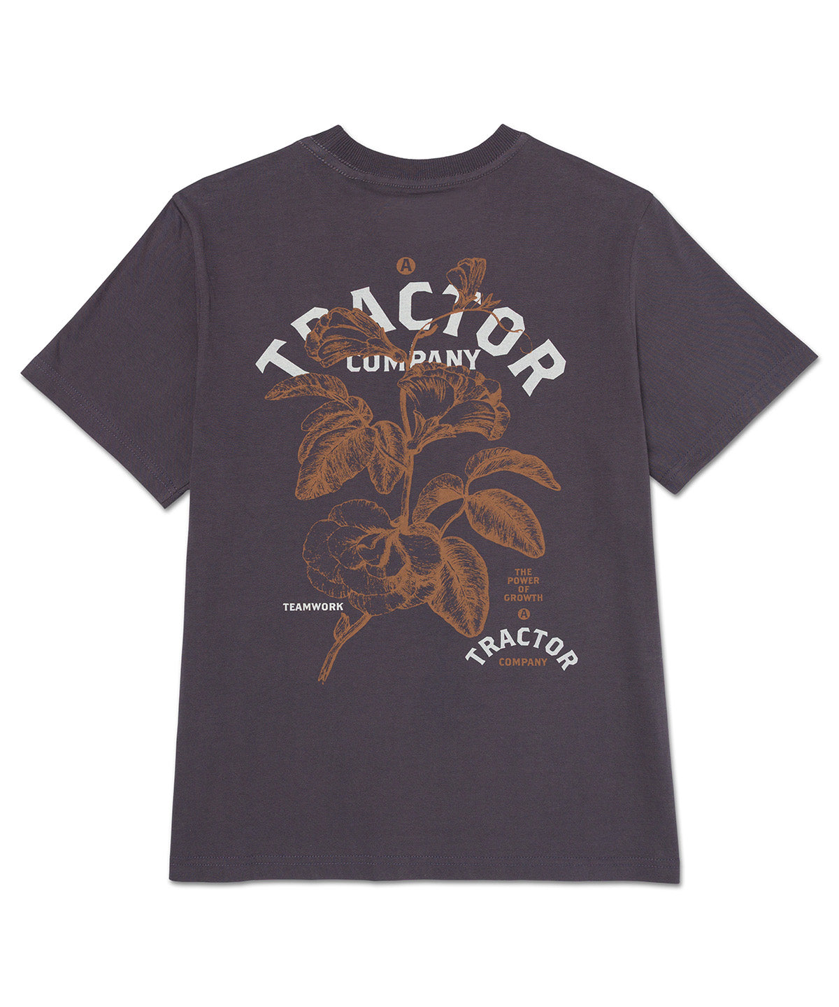 POLERA MANGA CORTA MUJER TRACTOR CO BACK GRAP GRIS