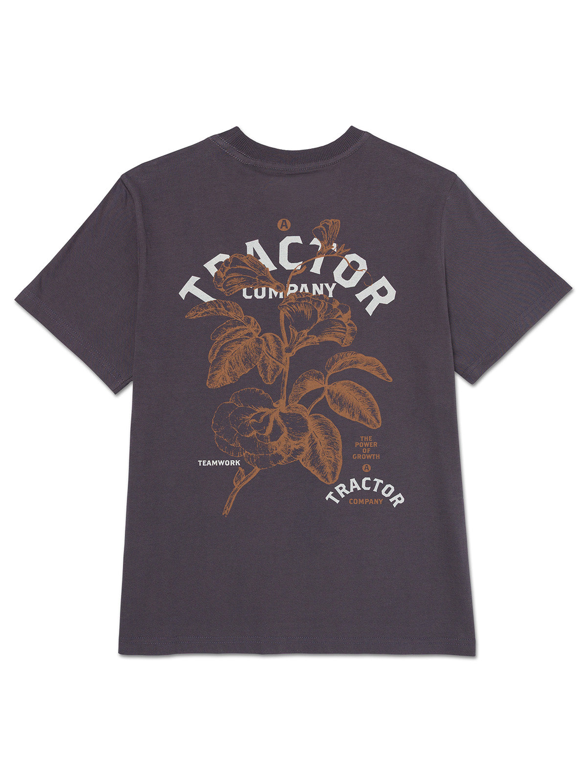 POLERA MANGA CORTA MUJER TRACTOR CO BACK GRAP GRIS