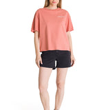 Polera Manga Corta Boxy Mujer Bordato CAT Rosa CAT