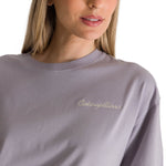 Polera Manga Corta Boxy Mujer Bordato CAT Lila CAT