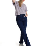 Polera Manga Corta Boxy Mujer Bordato CAT Lila CAT