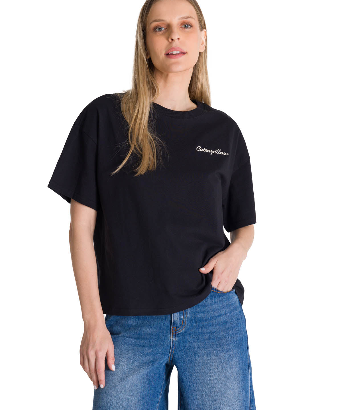 Polera Manga Corta Boxy Mujer Tried and True Rosa CAT