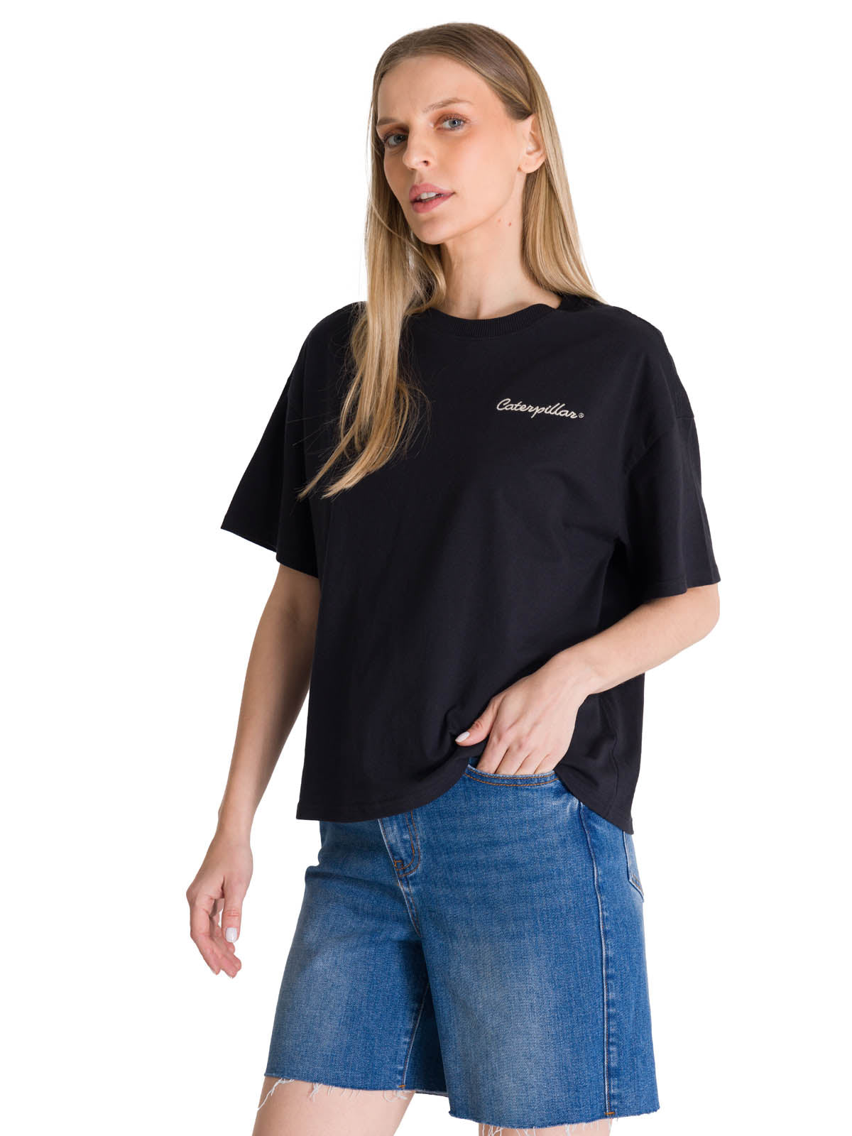 Polera Manga Corta Boxy Mujer Tried and True Rosa CAT