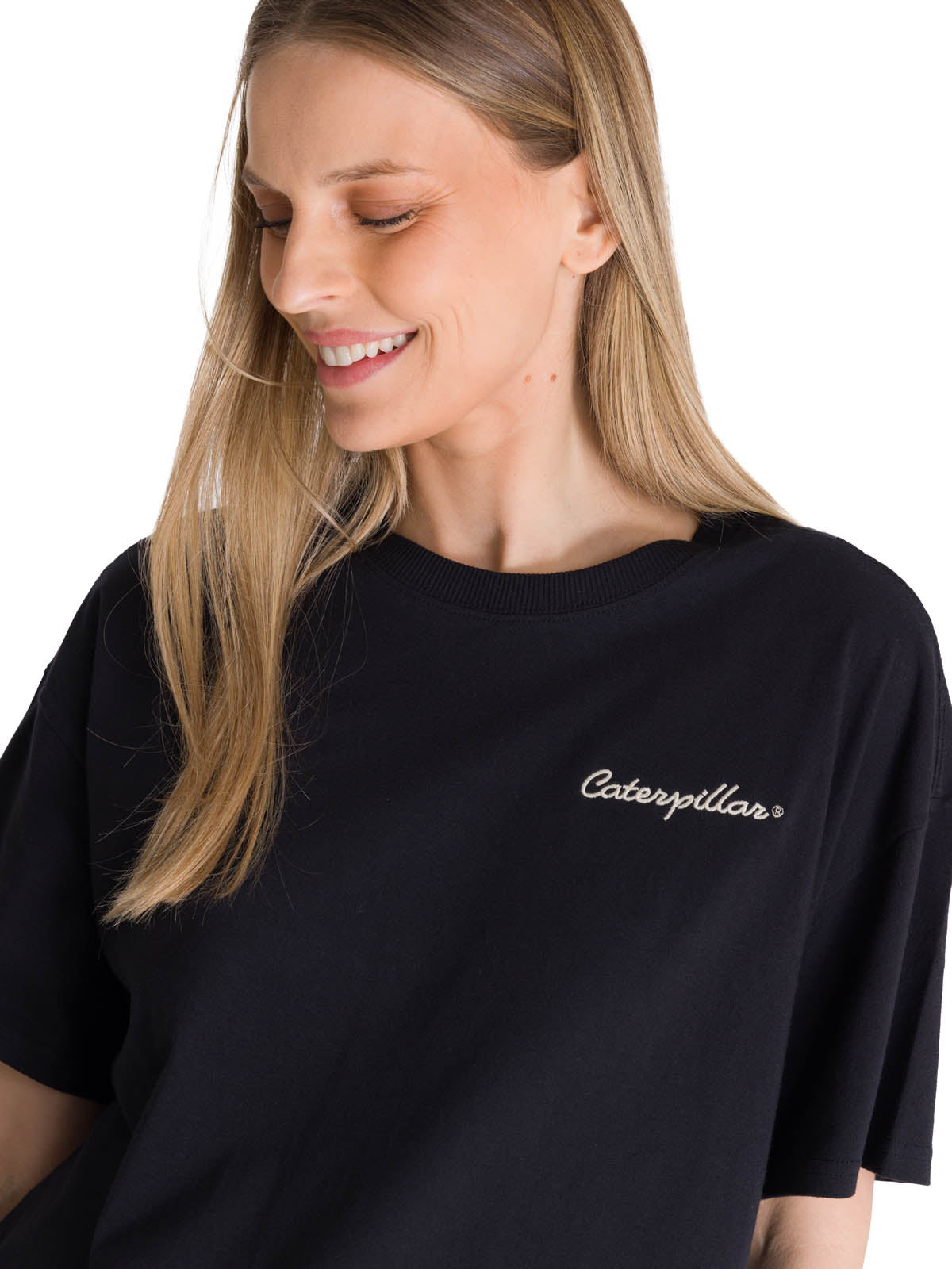 Polera Manga Corta Boxy Mujer Tried and True Rosa CAT