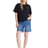 Polera Manga Corta Boxy Mujer Tried and True Rosa CAT