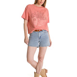 Polera Manga Corta Boxy Mujer Bordato CAT Negra CAT