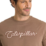 Polera Manga Corta Hombre Roam Free Café CAT