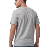 Polera Manga Corta Hombre Slub Knit Relaxed Gris Cat