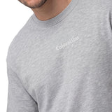 Polera Manga Corta Hombre Slub Knit Relaxed Gris Cat