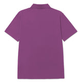 Polera Manga Corta Hombre Cat Logo Pique Morado