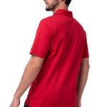 Polera Pique Manga Corta Logo Rojo Cat