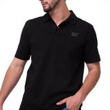 Polera Pique Manga Corta Logo Negro Cat
