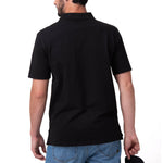 Polera Pique Manga Corta Logo Negro Cat