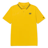 Polera Manga Corta Hombre Cat Logo Pique Amarillo