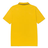 Polera Manga Corta Hombre Cat Logo Pique Amarillo