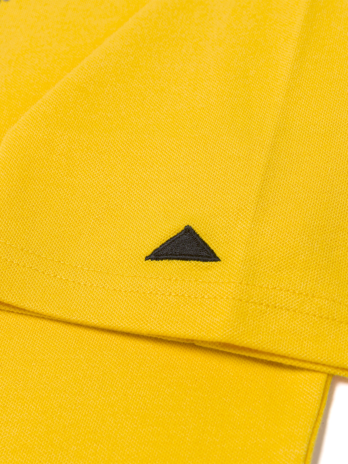 Polera Manga Corta Hombre Cat Logo Pique Amarillo
