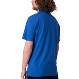 Polera Manga Corta Hombre Cat Logo Pique Azul
