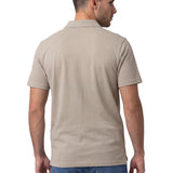 Polera Pique Manga Corta Logo Café Claro Cat