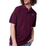 Polera Manga Corta Hombre Cat Logo Pique Morado