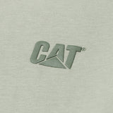 Polera Manga Corta Hombre Cat Logo Pique Verde