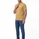Polera Pique Manga Corta Logo Jersey Amarillo Cat