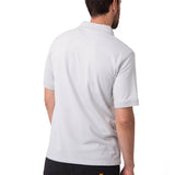 Polera Pique Manga Corta Logo Jersey Gris Cat