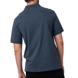 Polera Pique Manga Corta Logo Jersey Azul Cat