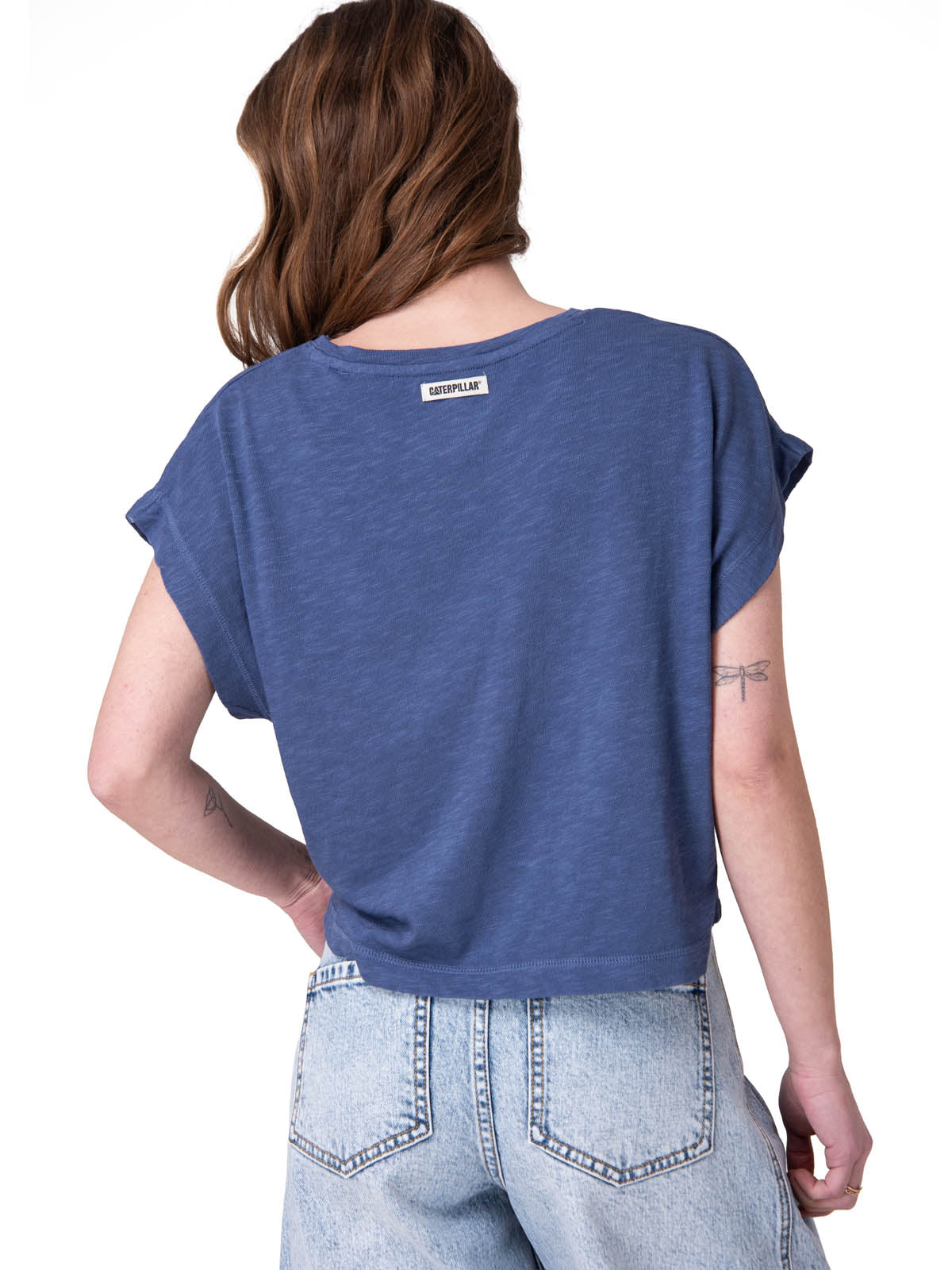 Polera Manga Corta Hombre Slub Knit Fashion Azul