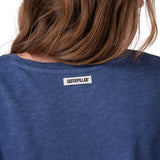 Polera Manga Corta Hombre Slub Knit Fashion Azul