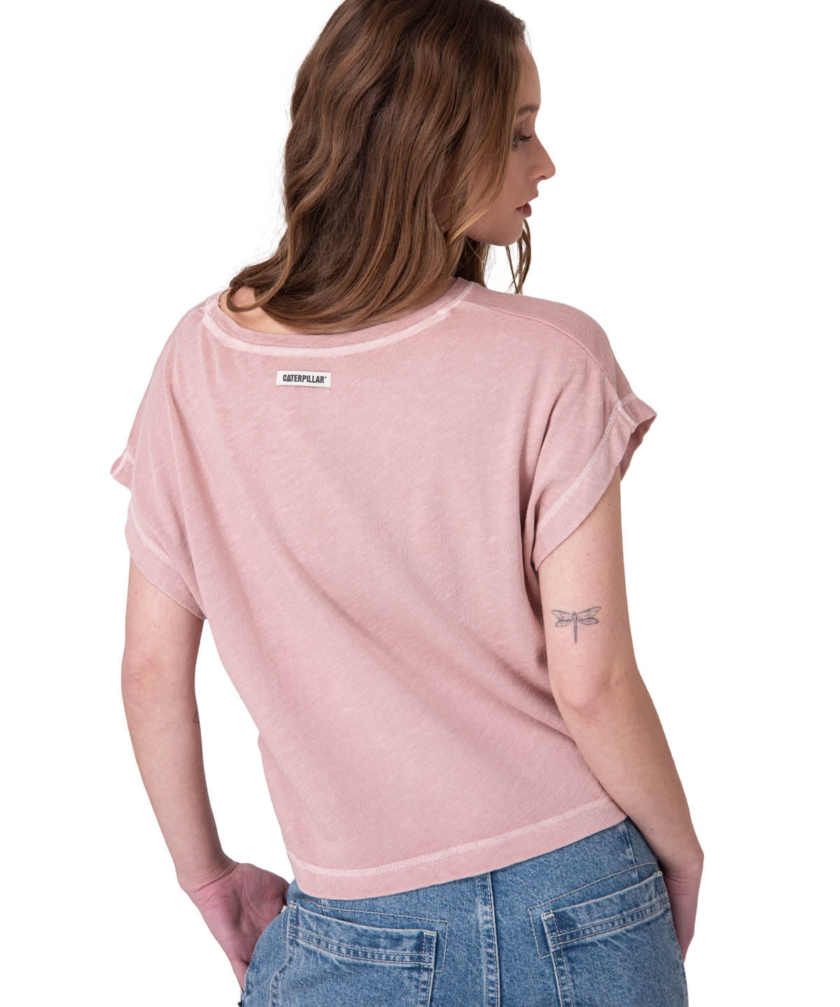 Polera Manga Corta Hombre Slub Knit Fashion Rosado