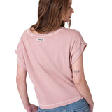 Polera Manga Corta Hombre Slub Knit Fashion Rosado