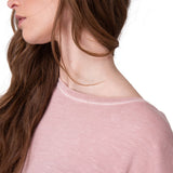 Polera Manga Corta Hombre Slub Knit Fashion Rosado