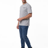 Polera Manga Corta Hombre Heritage Peoria Gris Cat