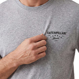 Polera Manga Corta Hombre Heritage Peoria Gris Cat