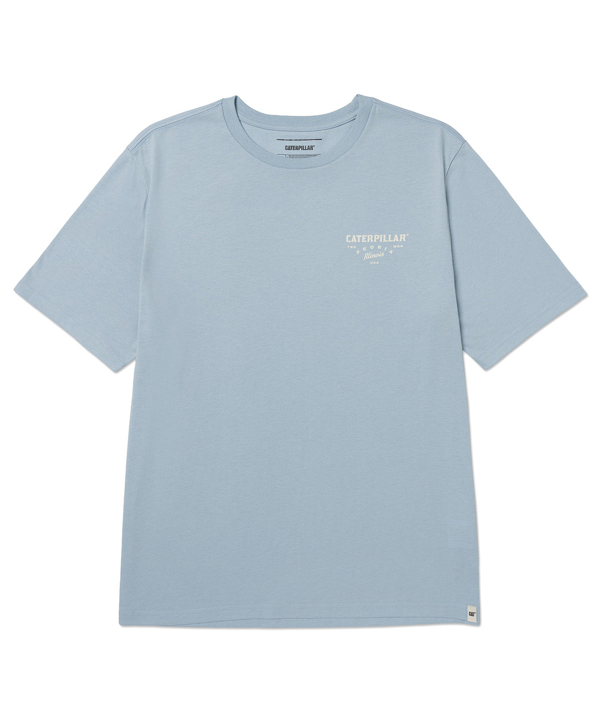 Polera Manga Corta Hombre Heritage Peoria Grap Celeste