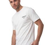 Polera Manga Corta Hombre Heritage Peoria Blanco Cat