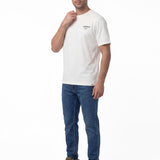 Polera Manga Corta Hombre Heritage Peoria Blanco Cat
