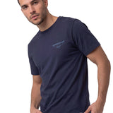 Polera Manga Corta Hombre Heritage Peoria Azul Cat