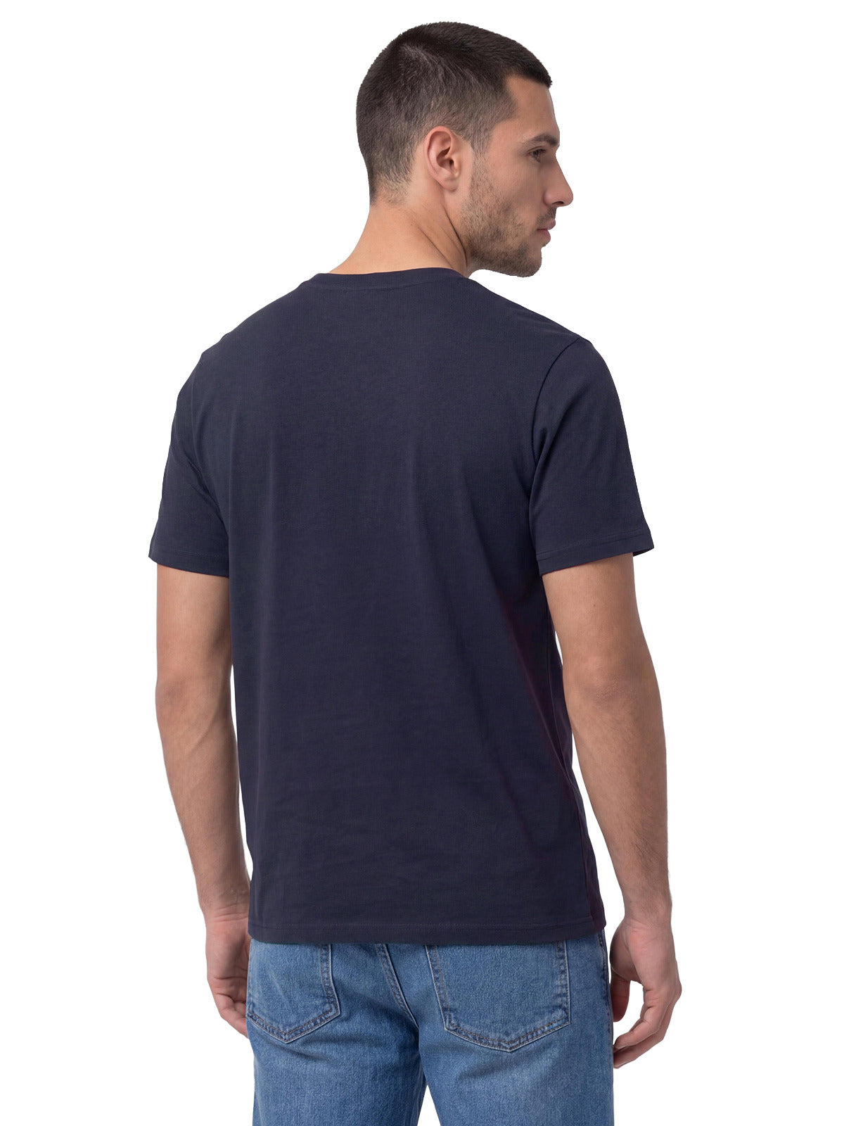 Polera Manga Corta Hombre Heritage Peoria Azul Cat