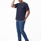 Polera Manga Corta Hombre Heritage Peoria Azul Cat