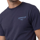 Polera Manga Corta Hombre Heritage Peoria Azul Cat