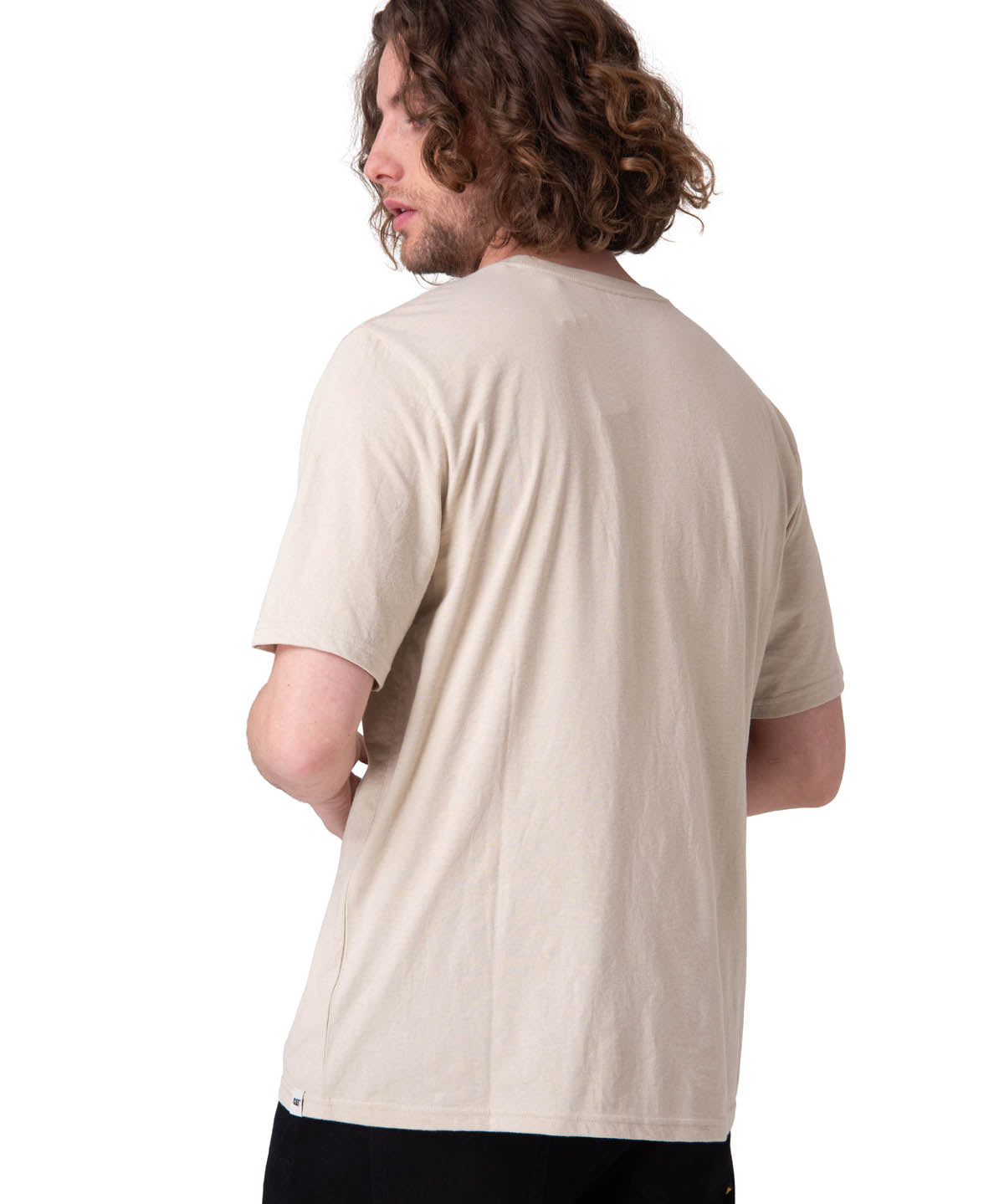 Polera Manga Corta Hombre Heritage Peoria Grap Beige/Crudo
