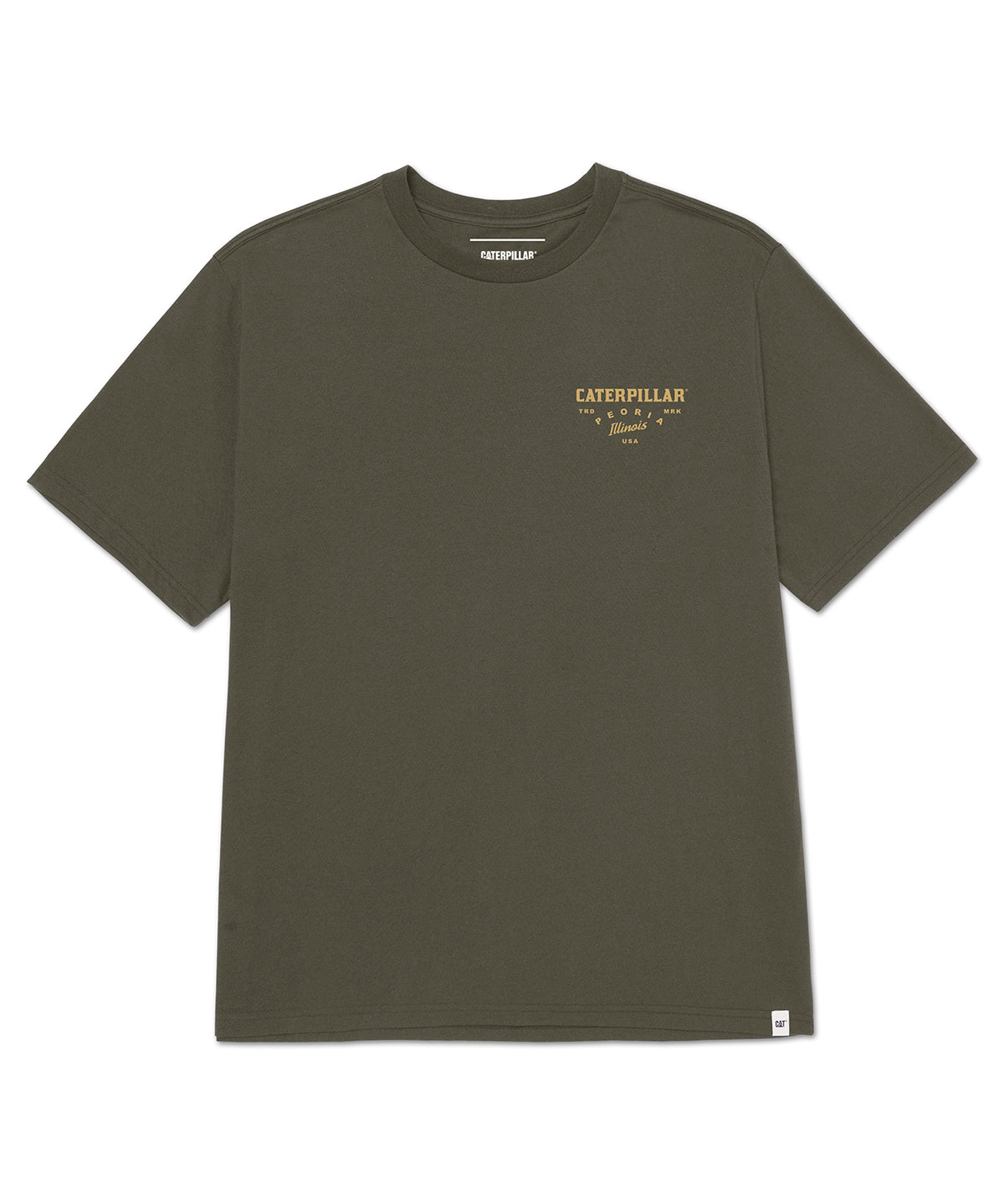 Polera Manga Corta Hombre Heritage Peoria Oliva CAT